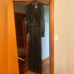 Baltic born size large sheer long sleeve celestial formal dress